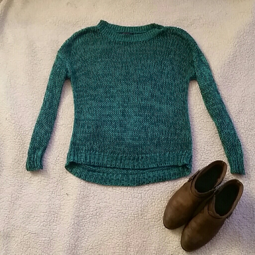 Green/blue American Eagle Sweater